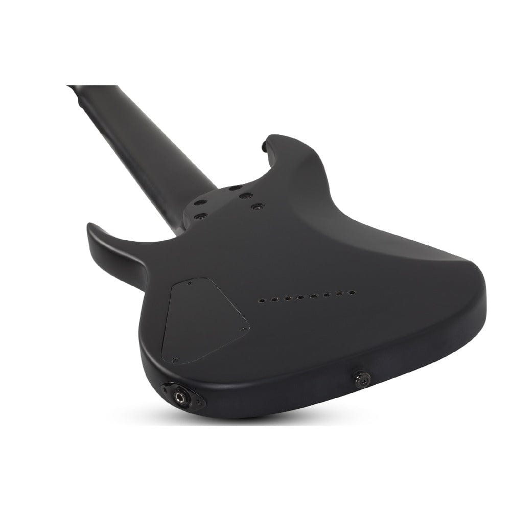 schecter electric guitars satin black schecter damien-8 multiscale 8 string electric guitar
