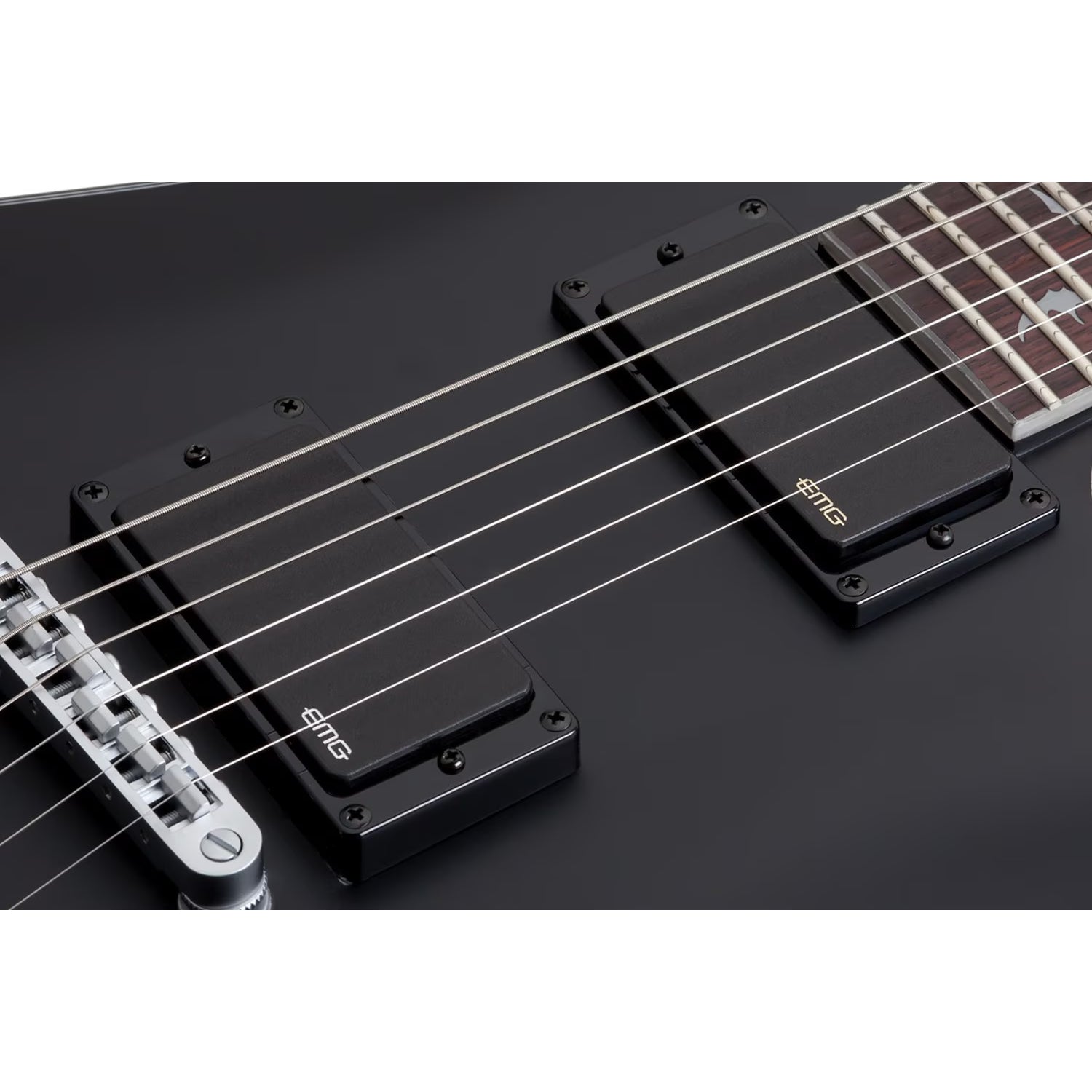 Schecter Electric Guitars Satin Black Schecter Damien Platinum 6 String Electric Guitar