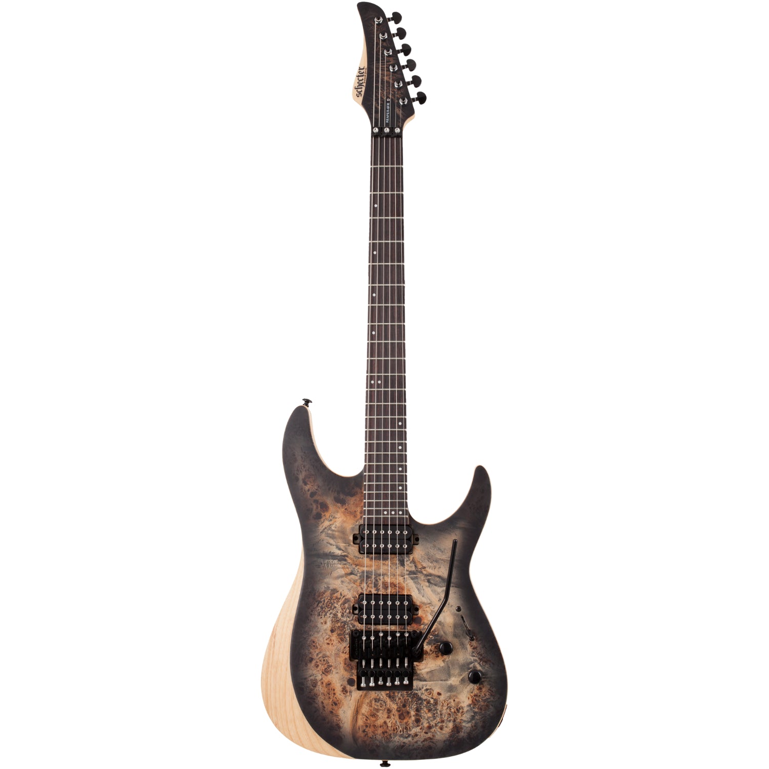 Schecter Electric Guitars Satin Charcoal Burst Schecter Reaper-6 FR 6 String Electric Guitar