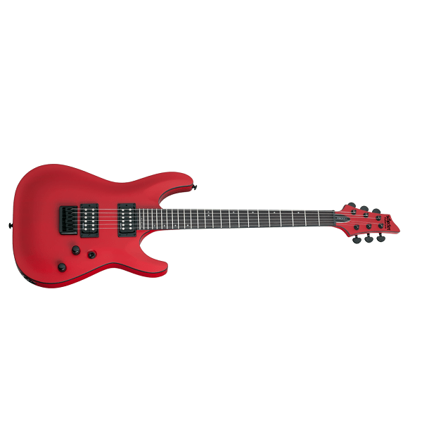 schecter electric guitars satin red schecter stealth c-1 electric guitar #color_satin-red