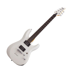 Schecter Electric Guitars Satin White Schecter C-6 Deluxe Electric Guitar