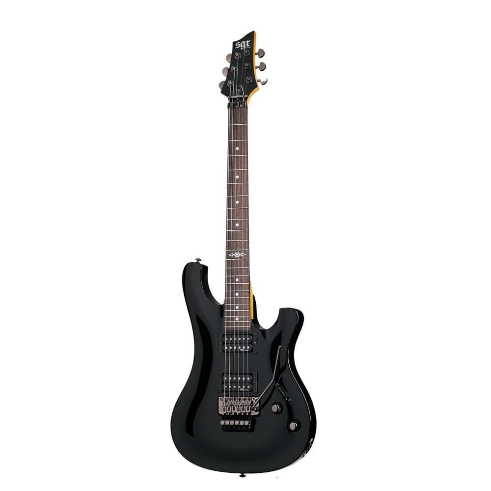schecter electric guitars schecter 006 fr sgr 6-string electric guitar with gig bag- gloss black