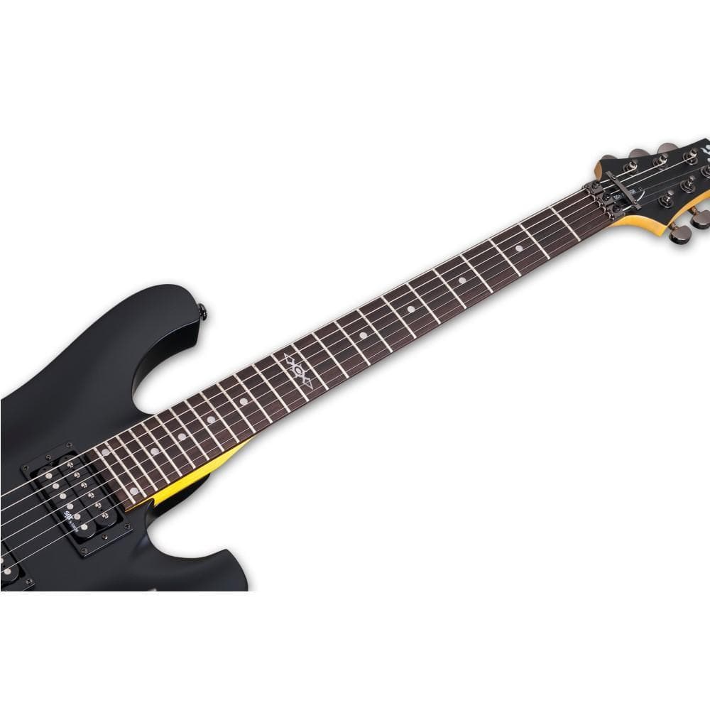 schecter electric guitars schecter 006 sgr 6 string electric guitar with gig bag #color_midnight-satin-black