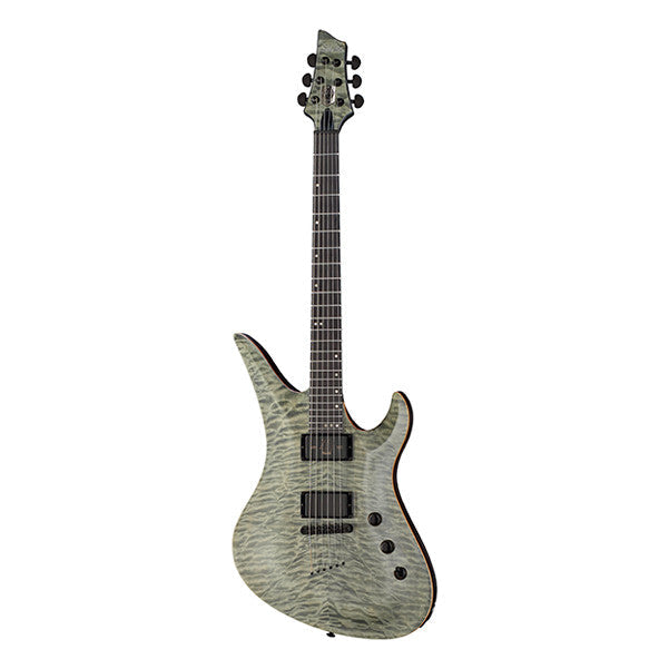 schecter electric guitars schecter avenger 40th anniversary electric guitar - snow leopard pearl