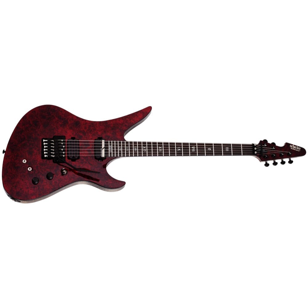 schecter electric guitars schecter avenger fr-s 6 string electric guitar