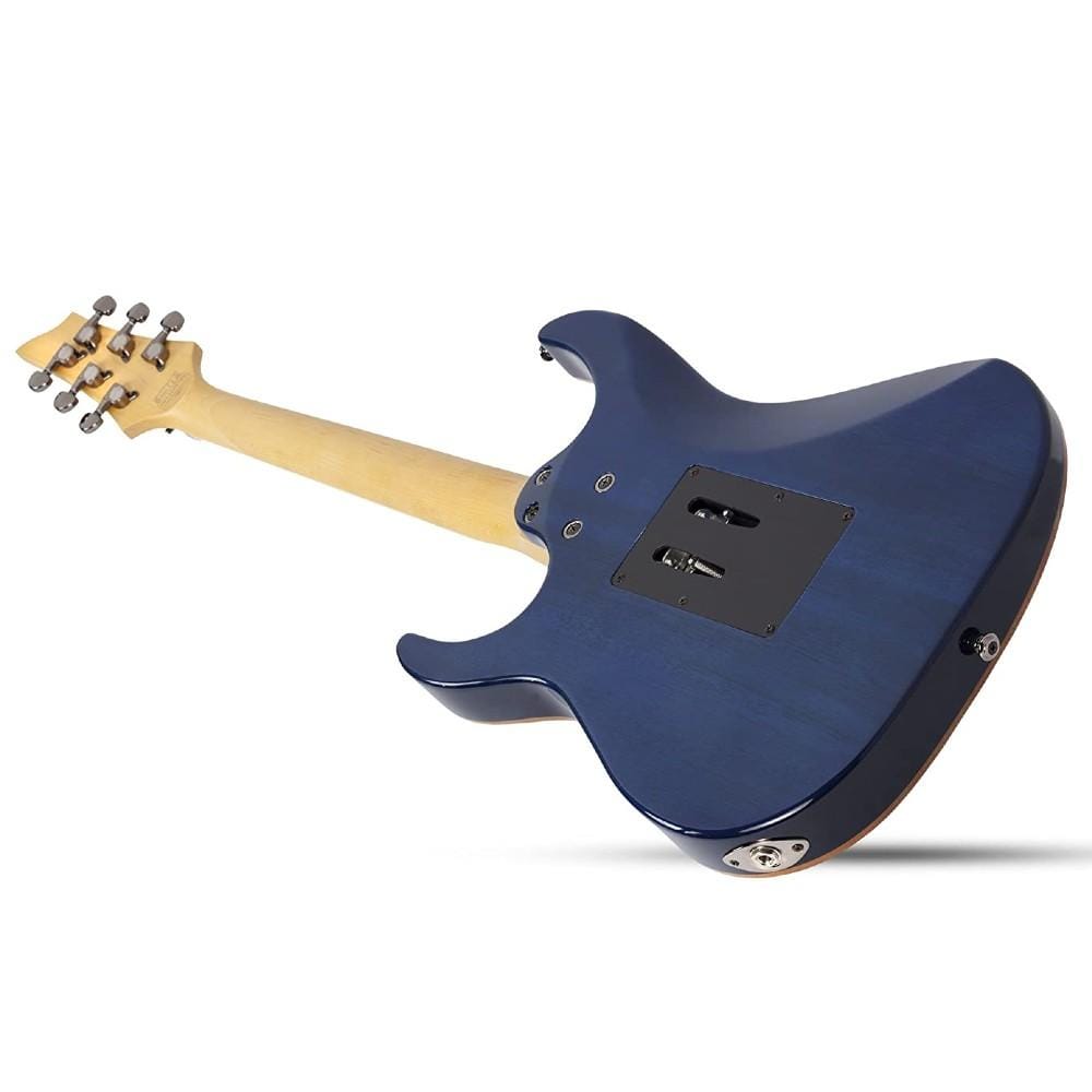 schecter electric guitars schecter banshee-6 fr extreme 6-string electric guitar #color_ocean-blue-burst