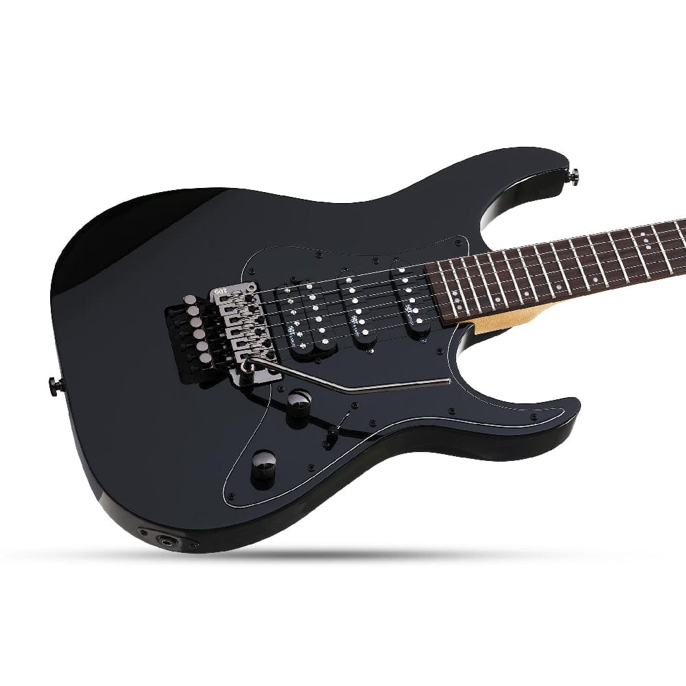 schecter electric guitars schecter banshee-6 fr sgr 6-string electric guitar with gig bag- gloss black