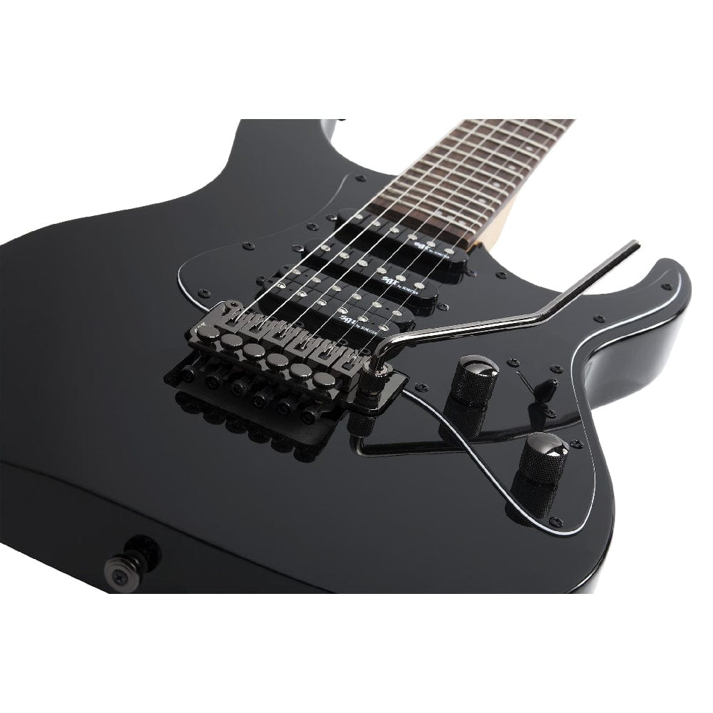 schecter electric guitars schecter banshee-6 fr sgr 6-string electric guitar with gig bag- gloss black
