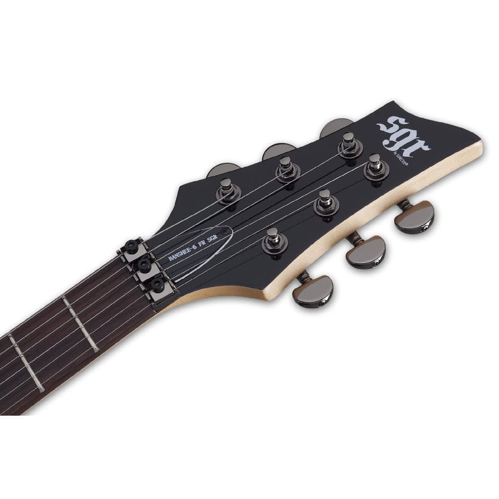 schecter electric guitars schecter banshee-6 fr sgr 6-string electric guitar with gig bag- gloss black