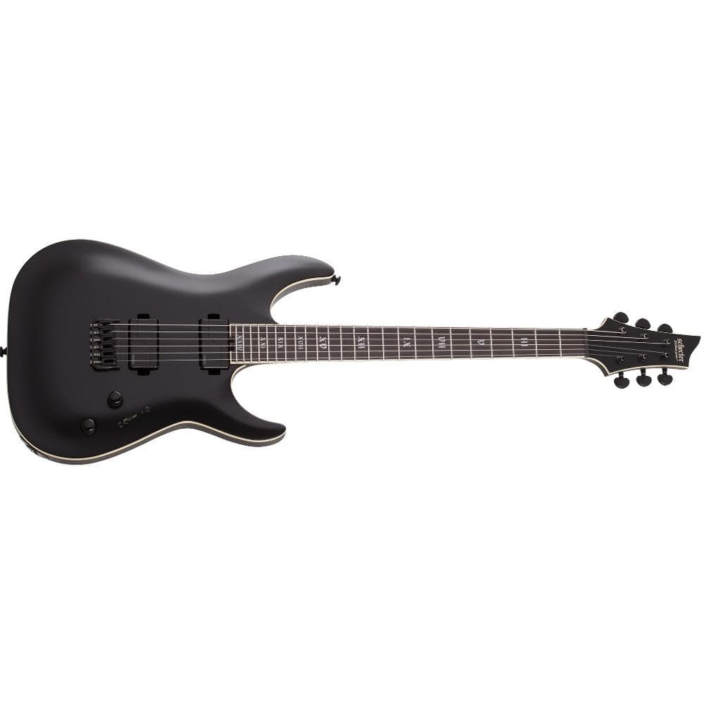 schecter electric guitars schecter c-1 sls elite evil twin 6-string electric guitar- satin black