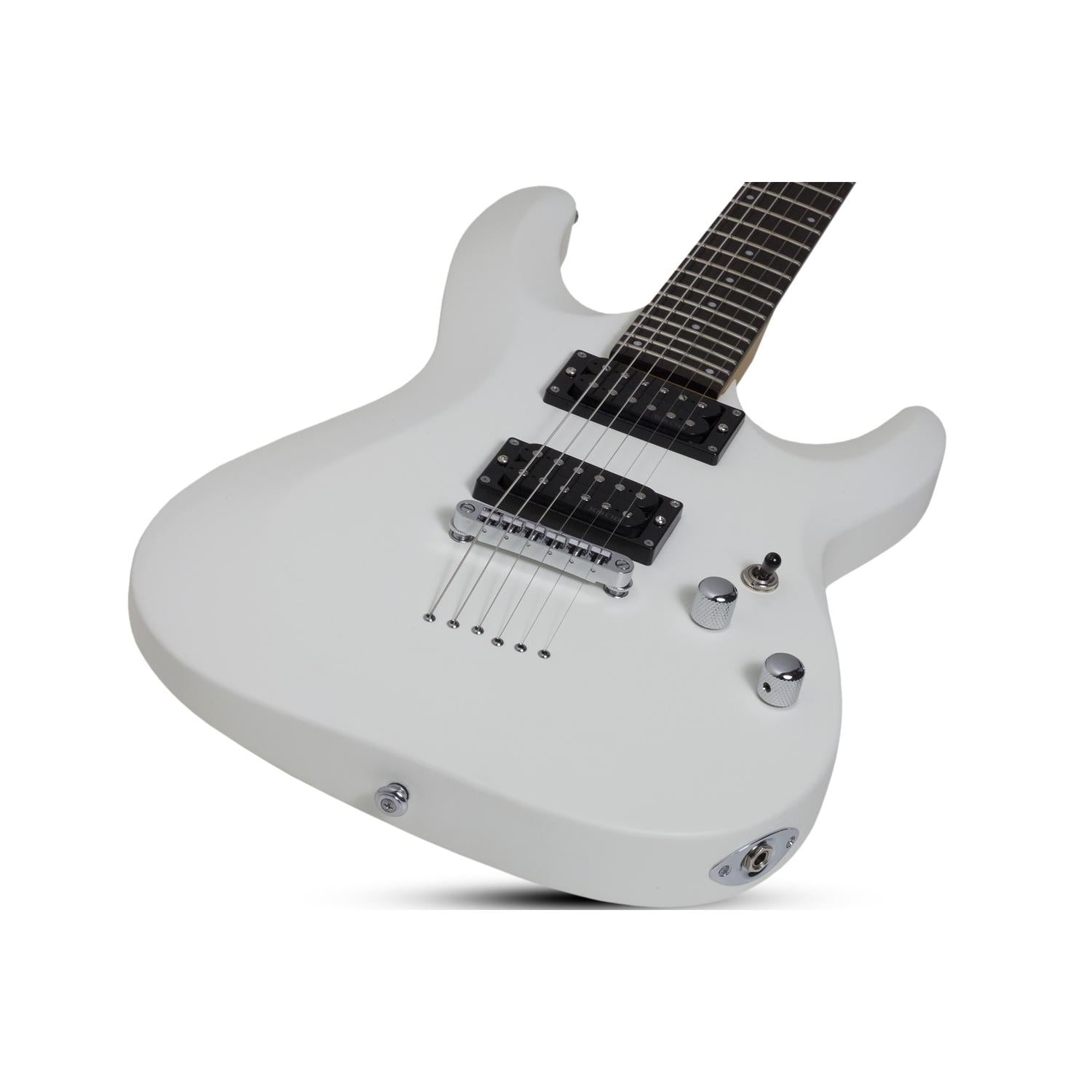 Schecter Electric Guitars Schecter C-6 Deluxe Electric Guitar #color_satin-white