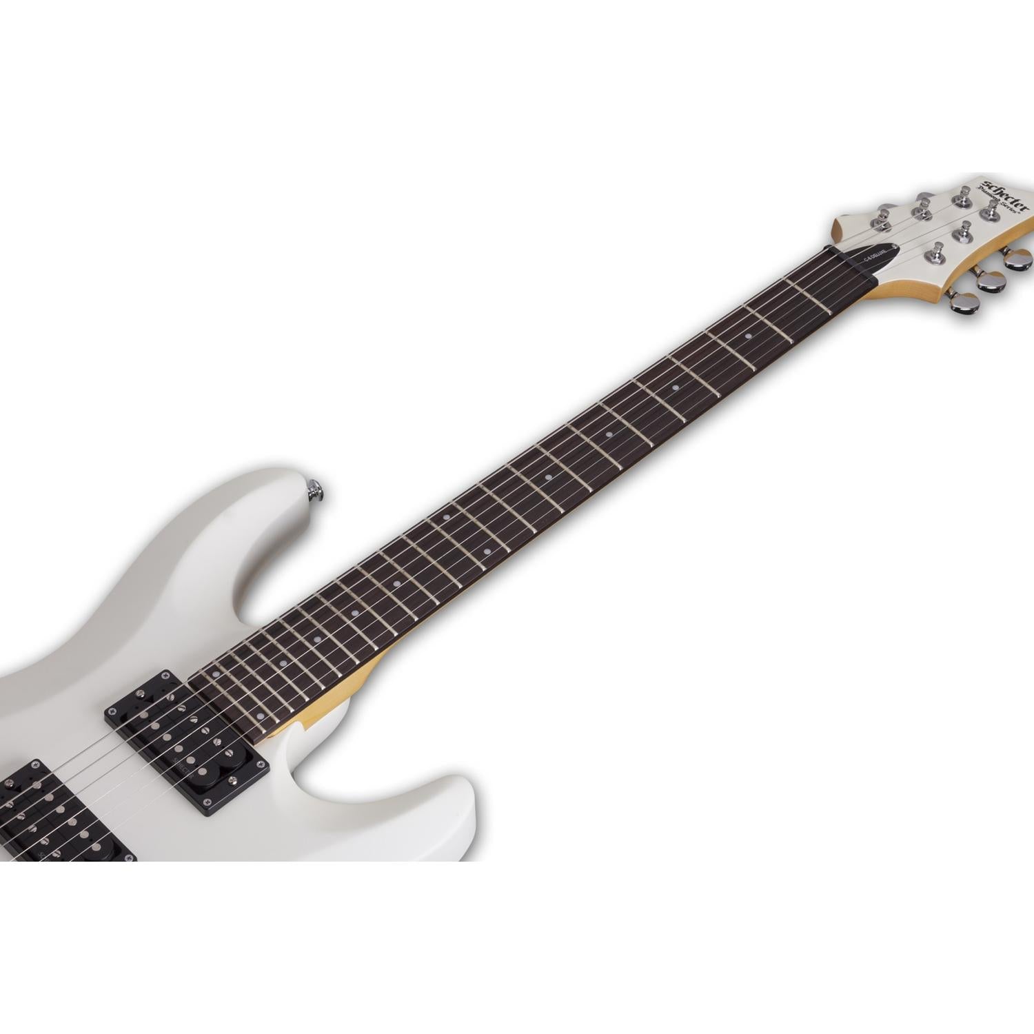 Schecter Electric Guitars Schecter C-6 Deluxe Electric Guitar #color_satin-white