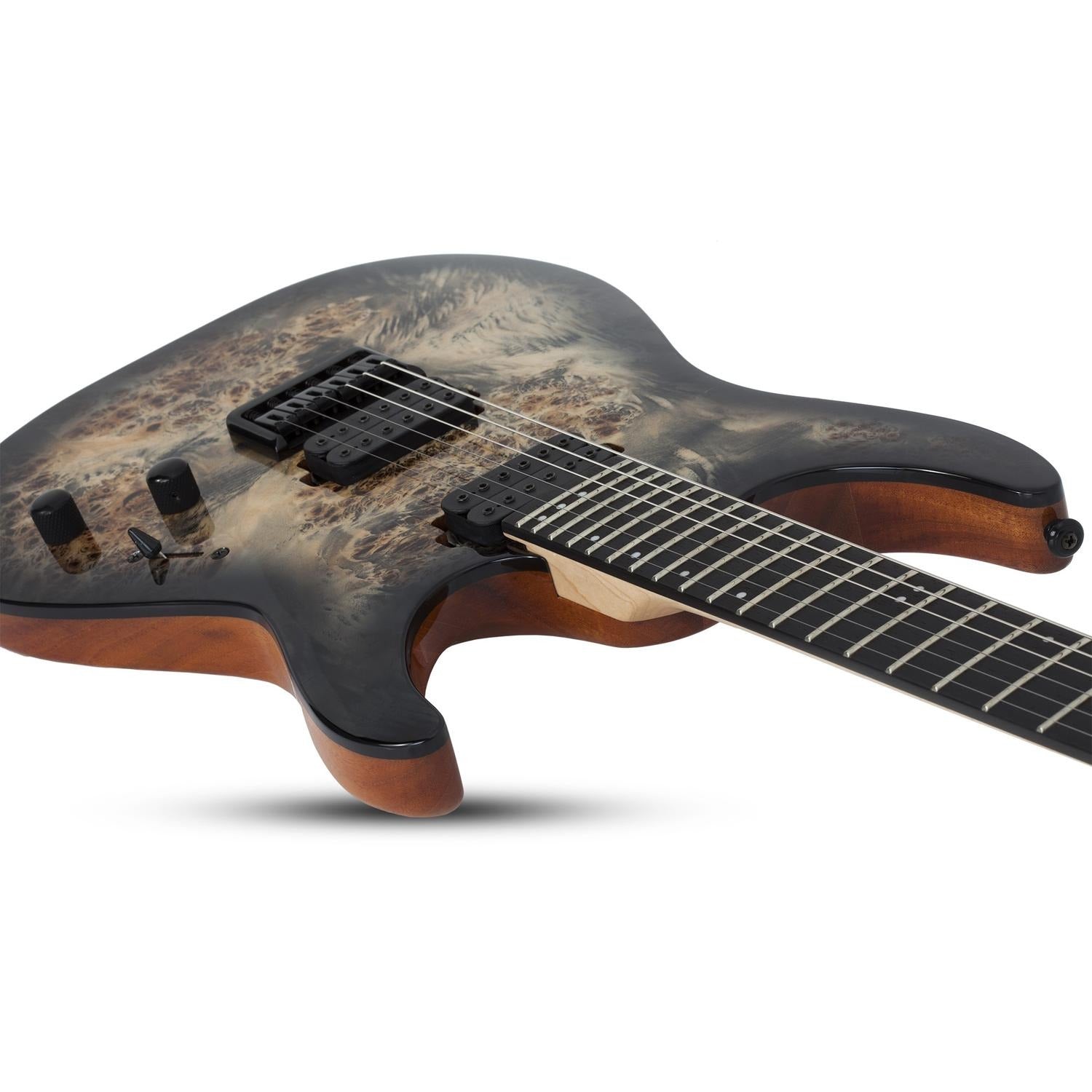 Schecter Electric Guitars Schecter C-6 Pro 6-String Electric Guitar #color_charcoal-burst