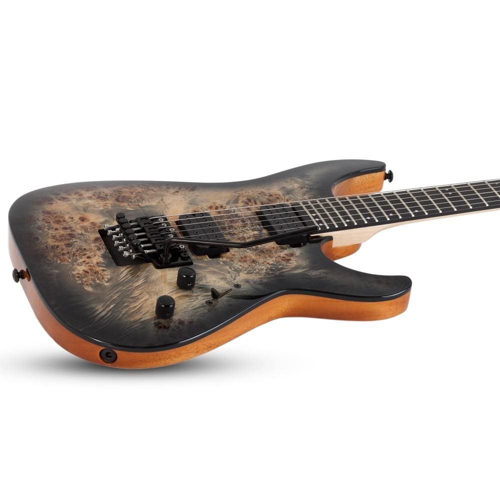schecter electric guitars schecter c-6 pro fr 6-strings electric guitar #color_charcoal-burst