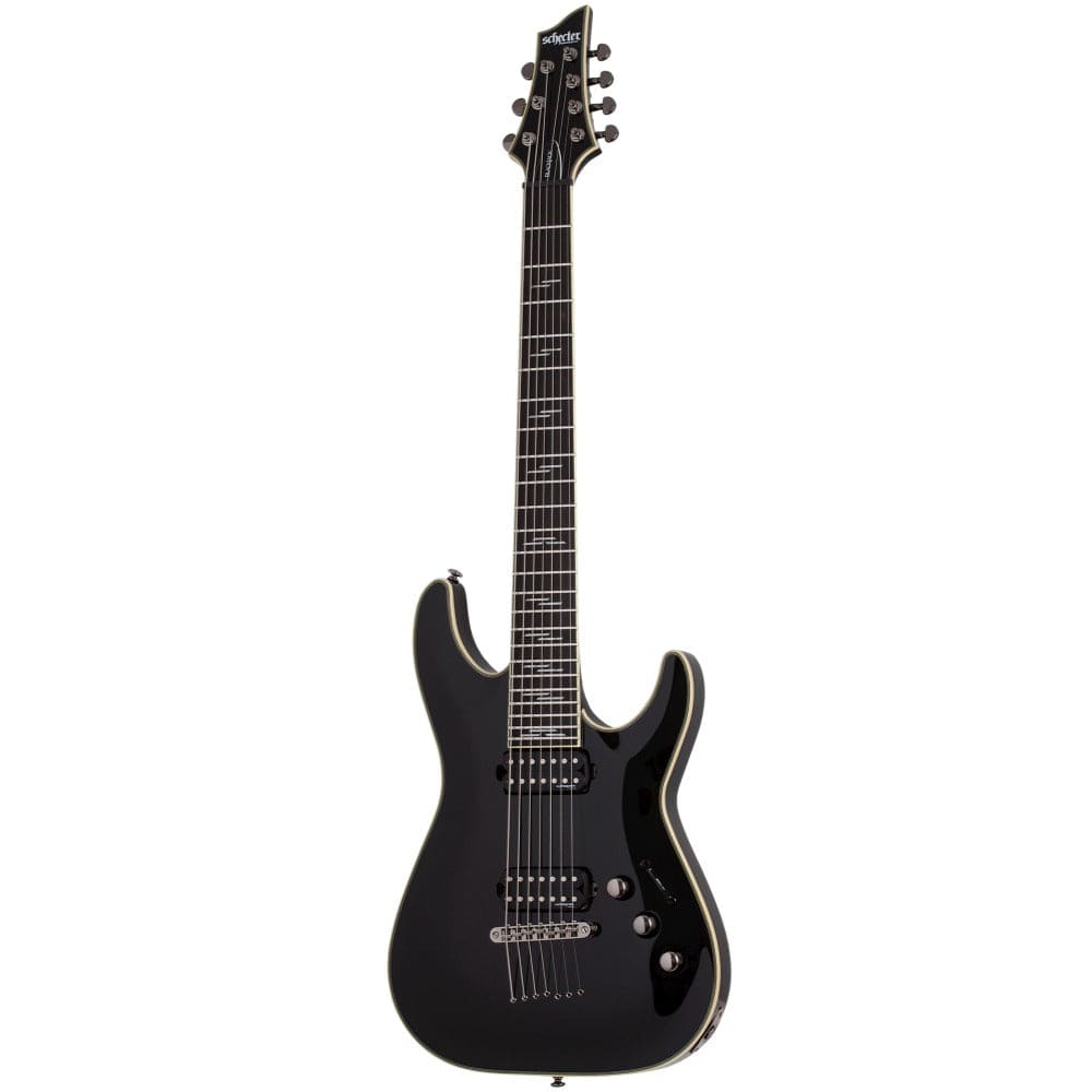 schecter electric guitars schecter c-7 blackjack 7 string electric guitar