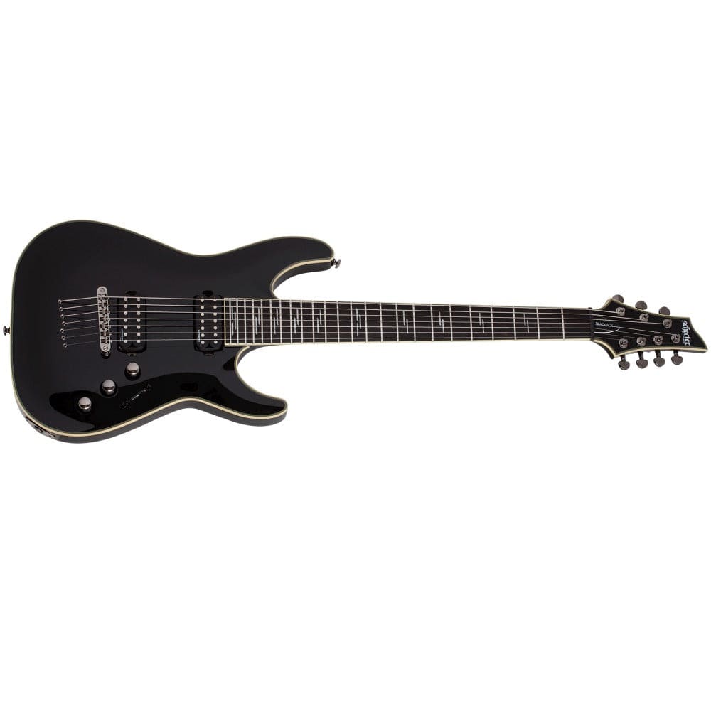schecter electric guitars schecter c-7 blackjack 7 string electric guitar