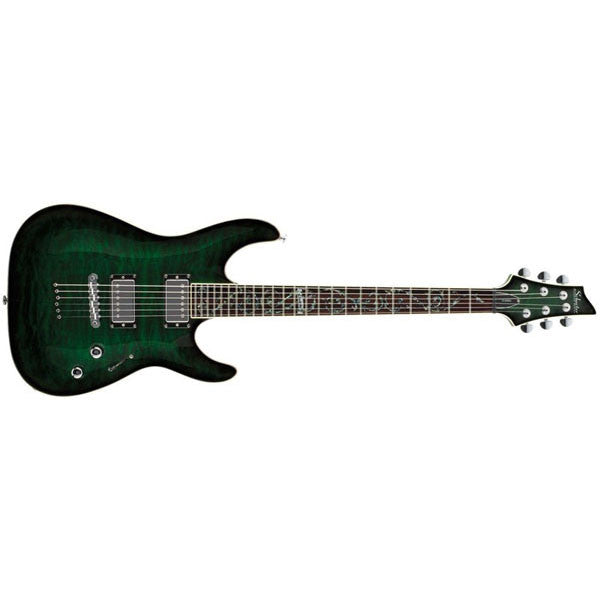 schecter electric guitars schecter c1 classic electric guitar deep sea green