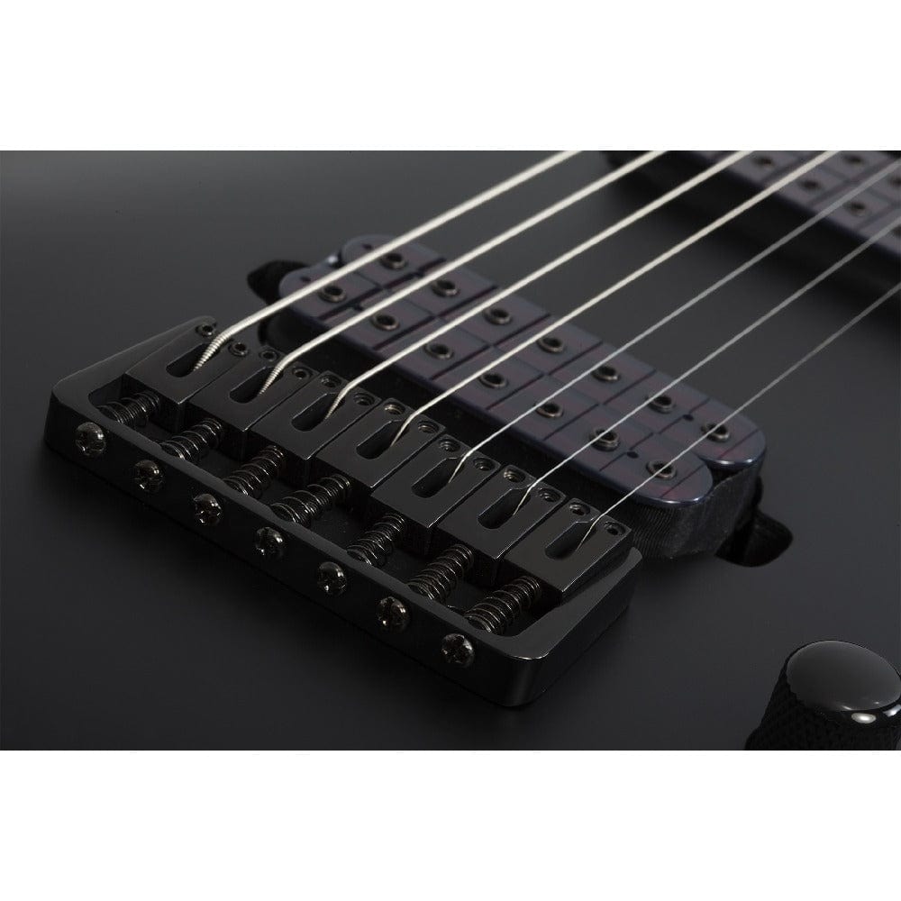 schecter electric guitars schecter damien-7 7 string electric guitar - black