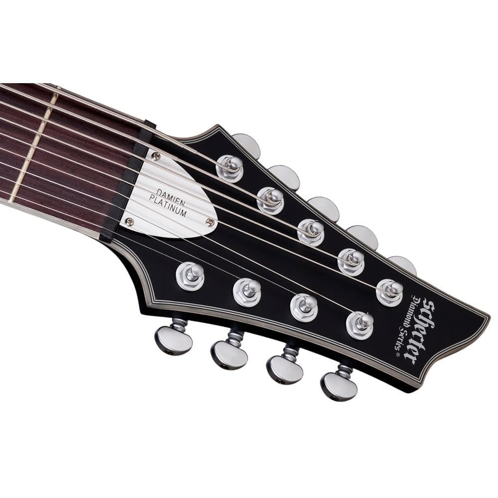 schecter electric guitars schecter damien platinum-9 9-strings electric guitar- satin black