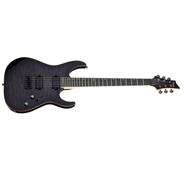 schecter electric guitars schecter guitar research banshee-6 passive electric guitar - trans black burst