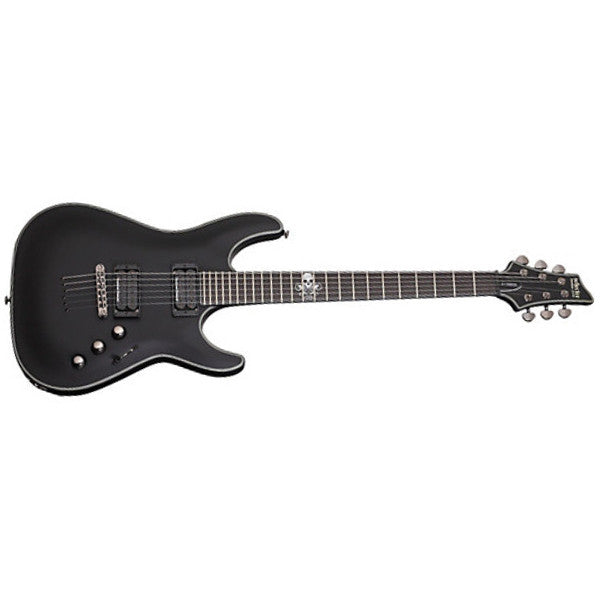 schecter electric guitars schecter guitar research blackjack sls c-1 active electric guitar (satin black)