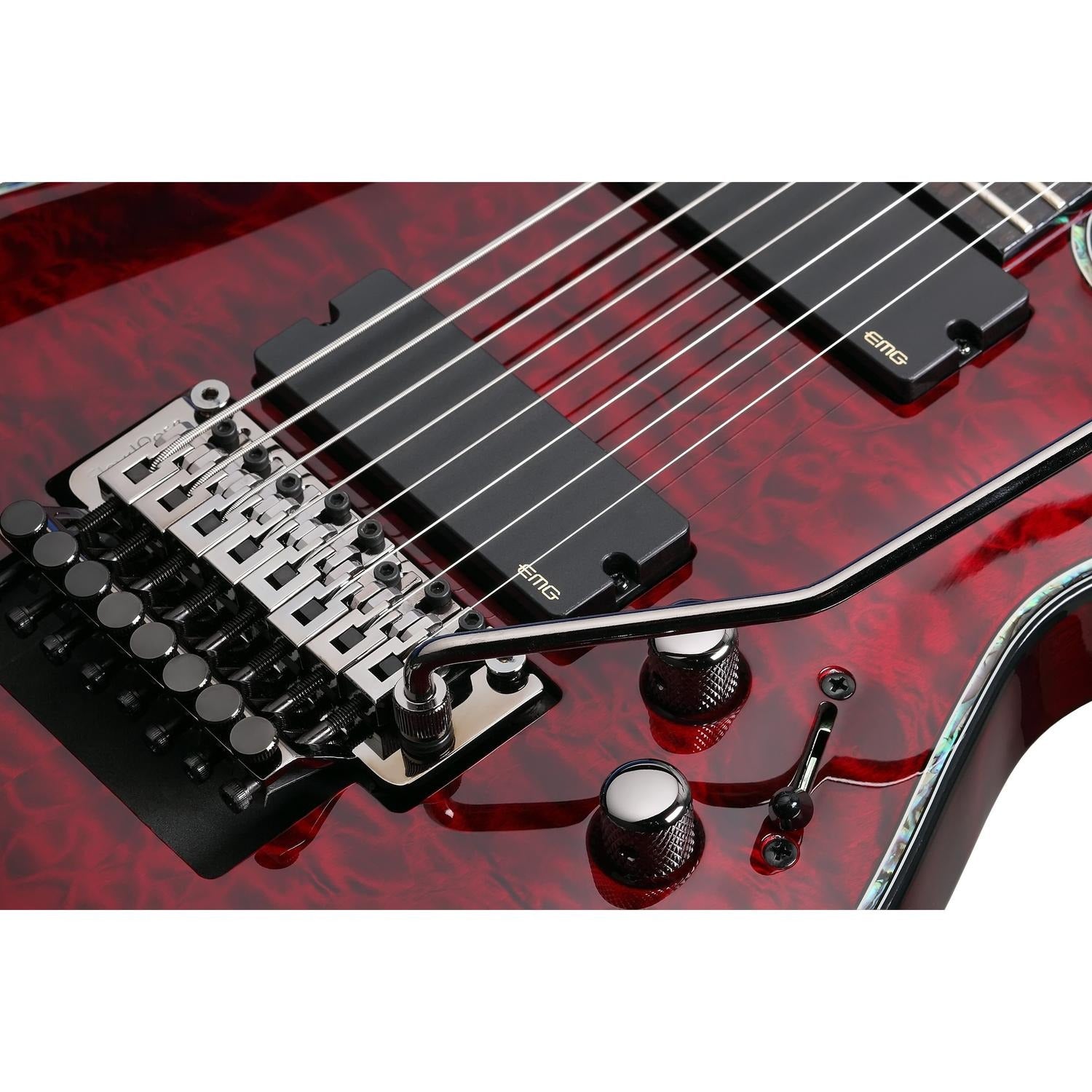 Schecter Electric Guitars Schecter Hellraiser C-8 FR Electric Guitar - Black Cherry
