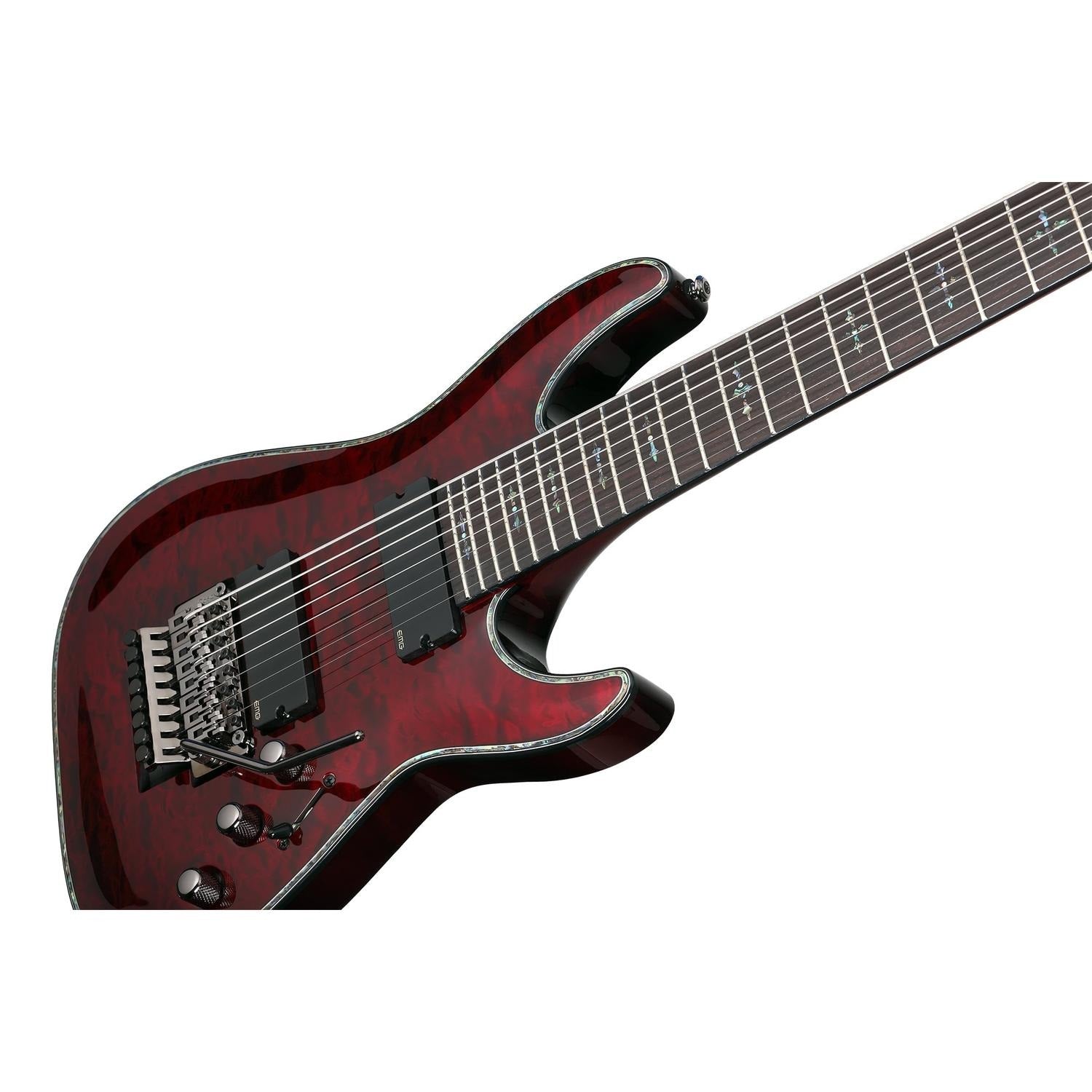 Schecter Electric Guitars Schecter Hellraiser C-8 FR Electric Guitar - Black Cherry