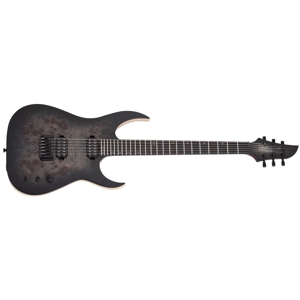 schecter electric guitars schecter keith merrow km6 mkiii artist series electric guitar #color_trans-black-burst