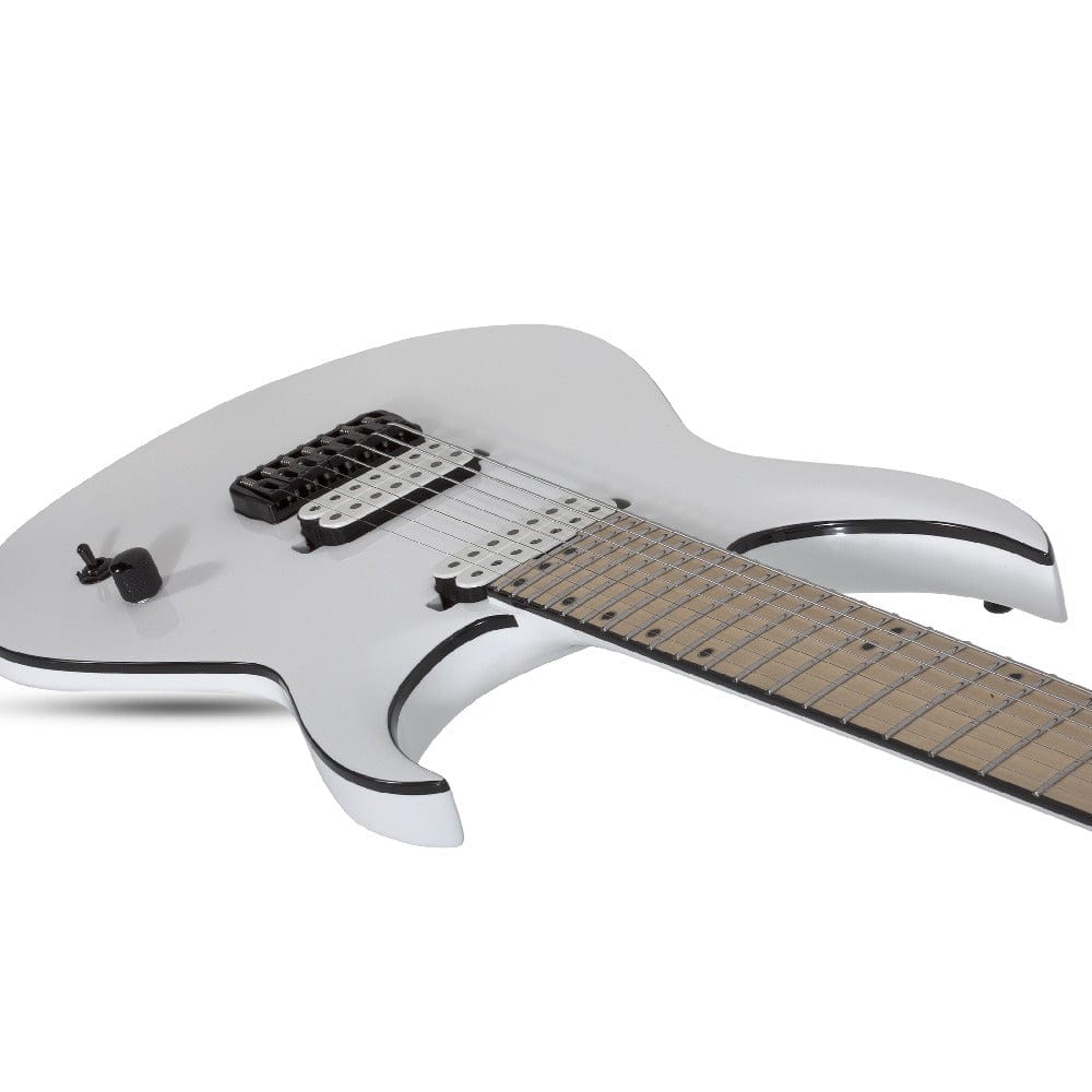 schecter electric guitars schecter keith merrow km7 mkiii hybrid series electric guitar #color_snowblind