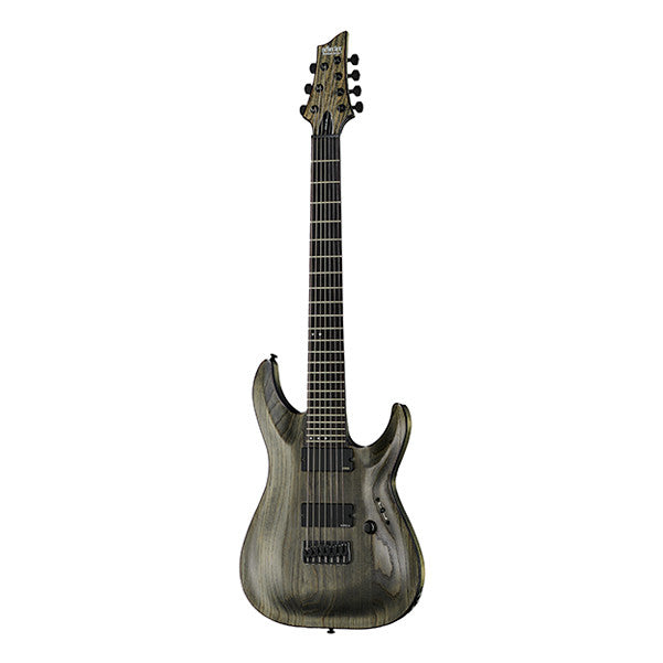 schecter electric guitars schecter maus m7 electric guitar - rusty grey