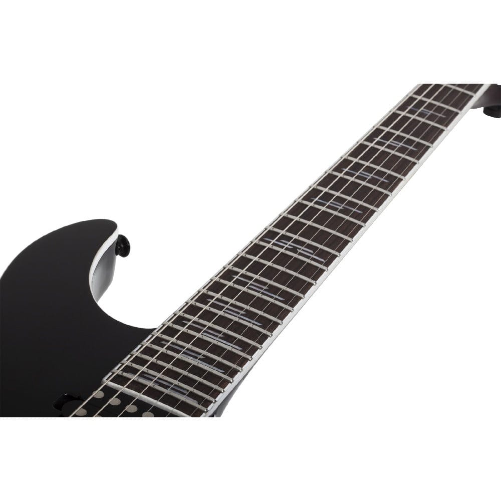 schecter electric guitars schecter reaper-6 custom 6 string electric guitar#color_gloss-black