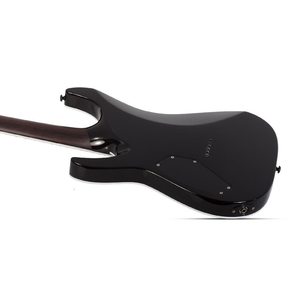 schecter electric guitars schecter reaper-6 custom 6 string electric guitar#color_gloss-black