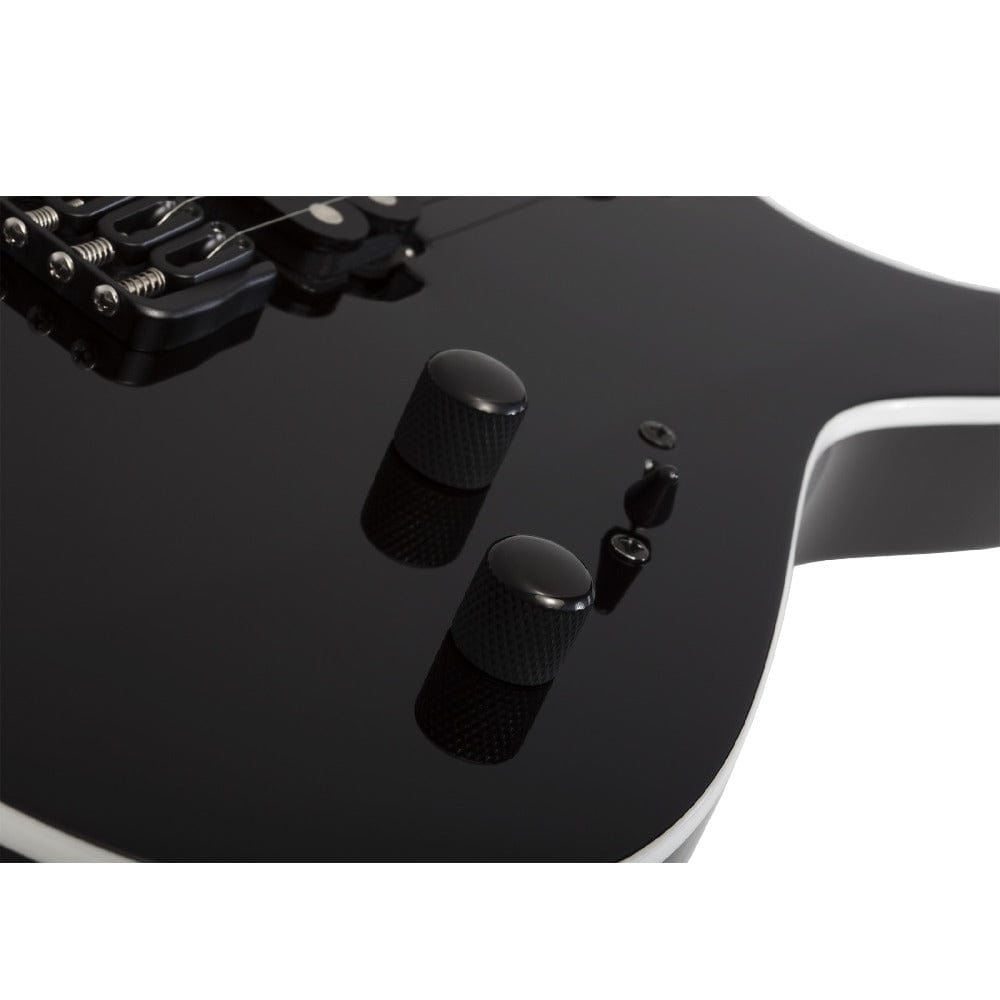 schecter electric guitars schecter reaper-6 custom 6 string electric guitar#color_gloss-black