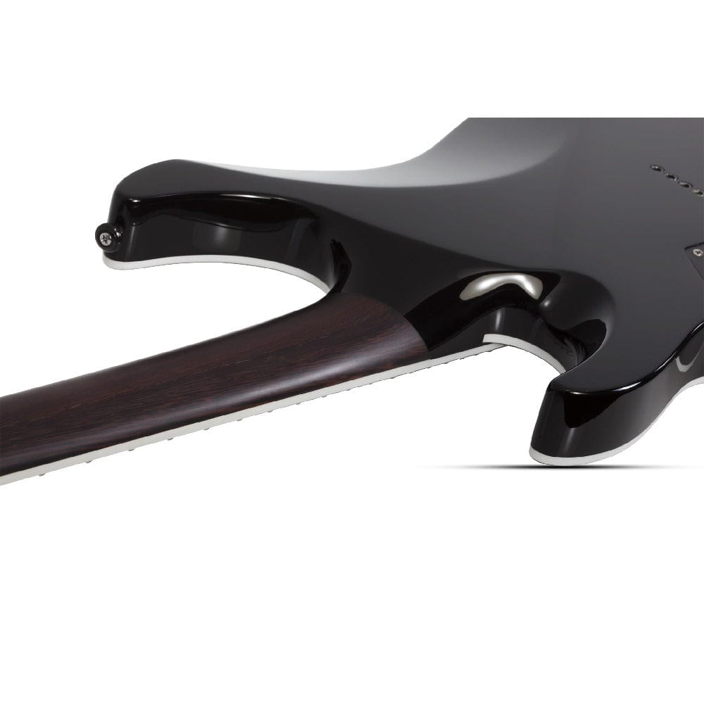 schecter electric guitars schecter reaper-6 custom 6 string electric guitar#color_gloss-black