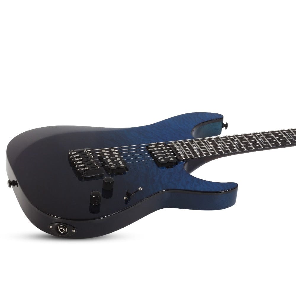 schecter electric guitars schecter reaper-6 elite 6 string electric guitar #color_deep-ocean-blue