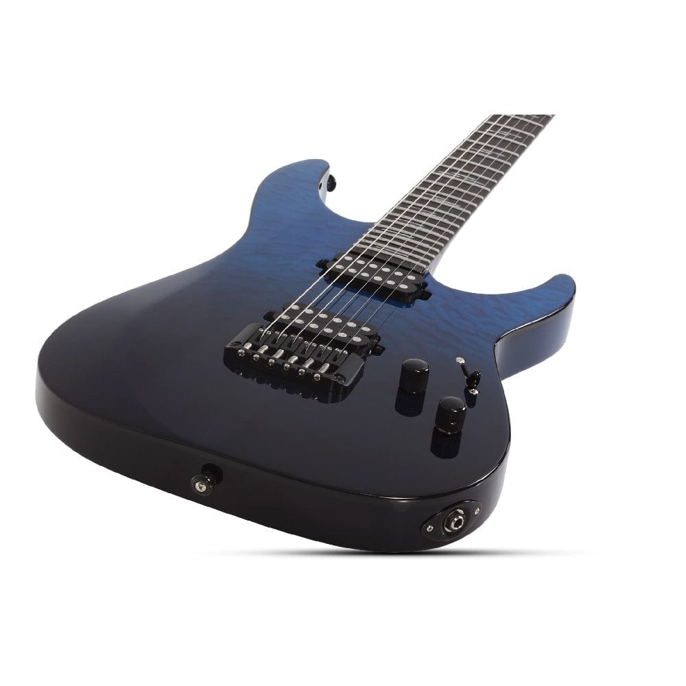 schecter electric guitars schecter reaper-6 elite 6 string electric guitar #color_deep-ocean-blue