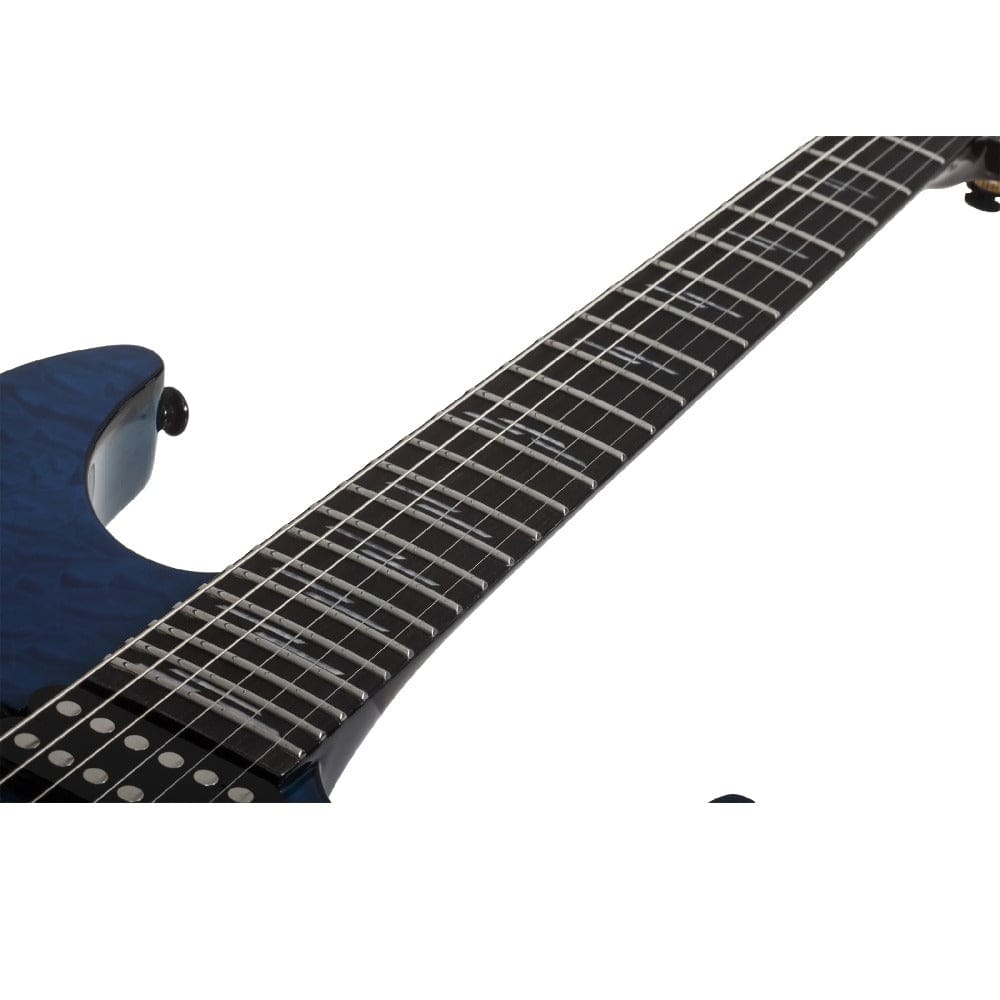 schecter electric guitars schecter reaper-6 elite 6 string electric guitar #color_deep-ocean-blue