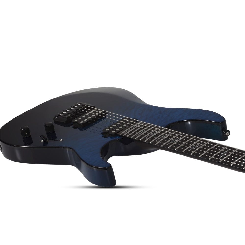 schecter electric guitars schecter reaper-6 elite 6 string electric guitar #color_deep-ocean-blue