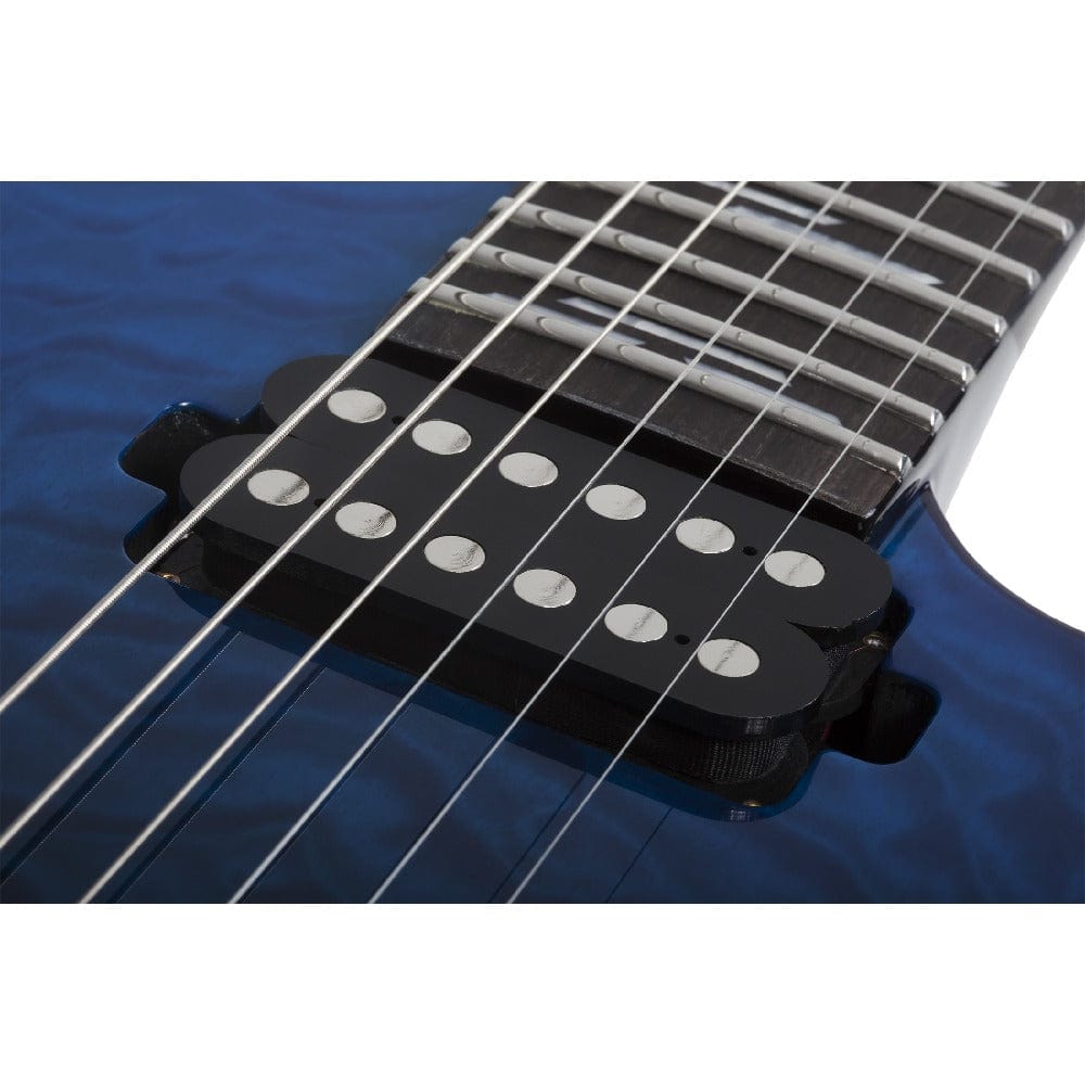 schecter electric guitars schecter reaper-6 elite 6 string electric guitar #color_deep-ocean-blue