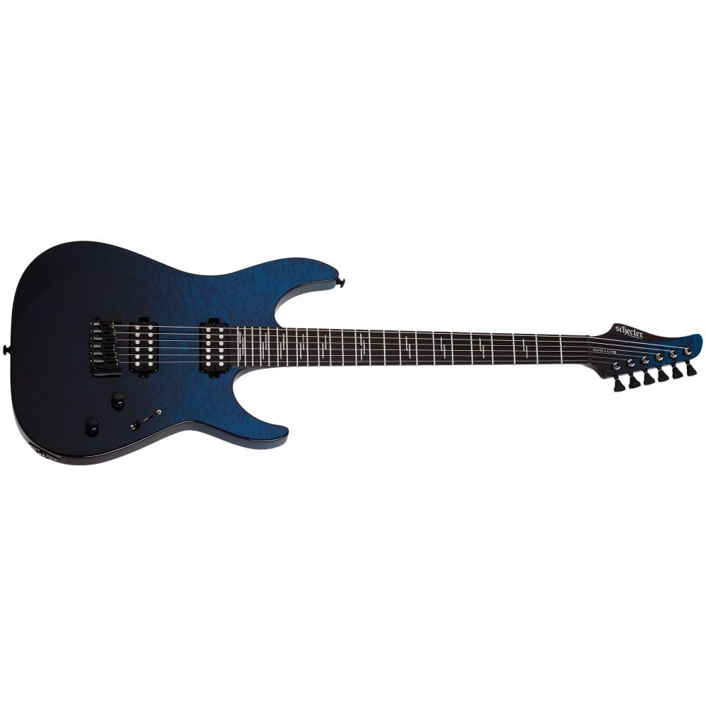 schecter electric guitars schecter reaper-6 elite 6 string electric guitar #color_deep-ocean-blue