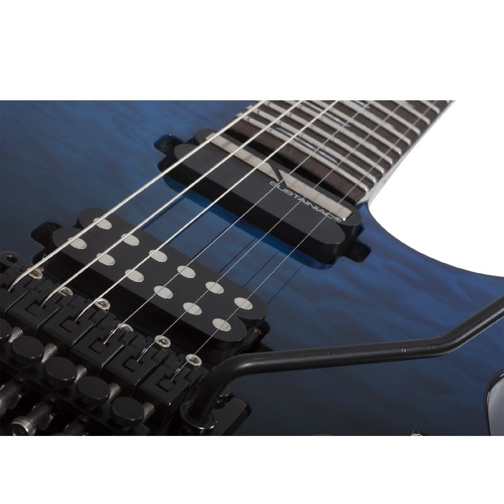 schecter electric guitars schecter reaper-6 elite fr-s 6 string electric guitar #color_deep-ocean-blue