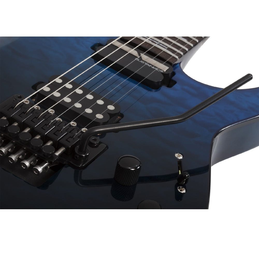 schecter electric guitars schecter reaper-6 elite fr-s 6 string electric guitar #color_deep-ocean-blue