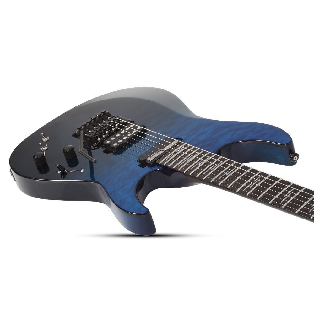 schecter electric guitars schecter reaper-6 elite fr-s 6 string electric guitar #color_deep-ocean-blue