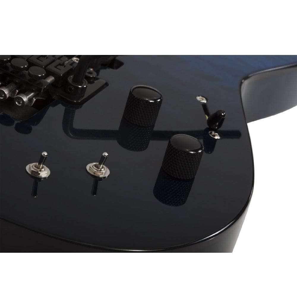 schecter electric guitars schecter reaper-6 elite fr-s 6 string electric guitar #color_deep-ocean-blue