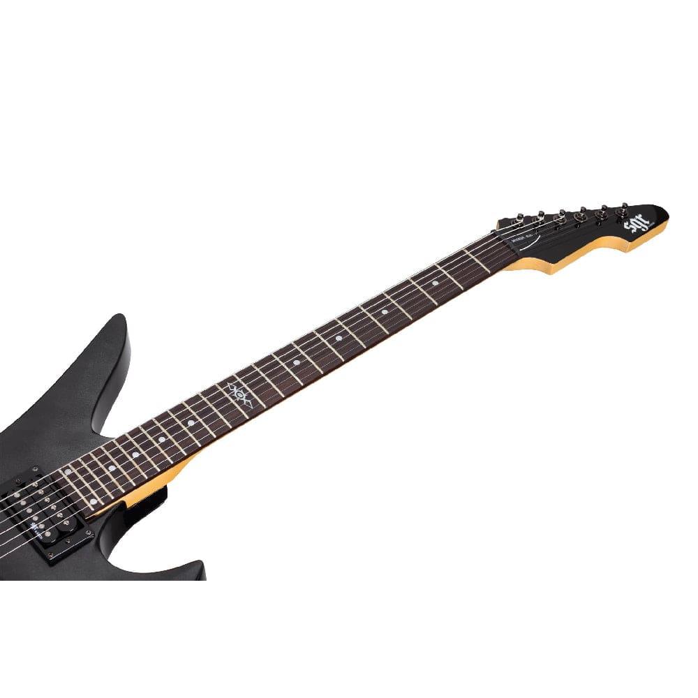 schecter electric guitars schecter sgr avenger 6 string electric guitar with gig bag #color_metallic-black