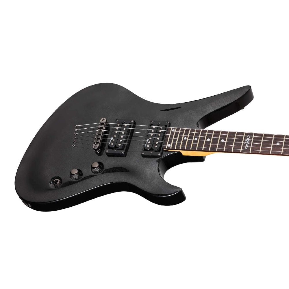 schecter electric guitars schecter sgr avenger 6 string electric guitar with gig bag #color_metallic-black