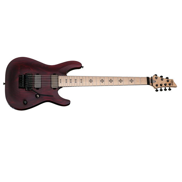 schecter electric guitars vampire red satin / floyd rose schecter jeff loomis 7 7-string electric guitar - maple fretboard