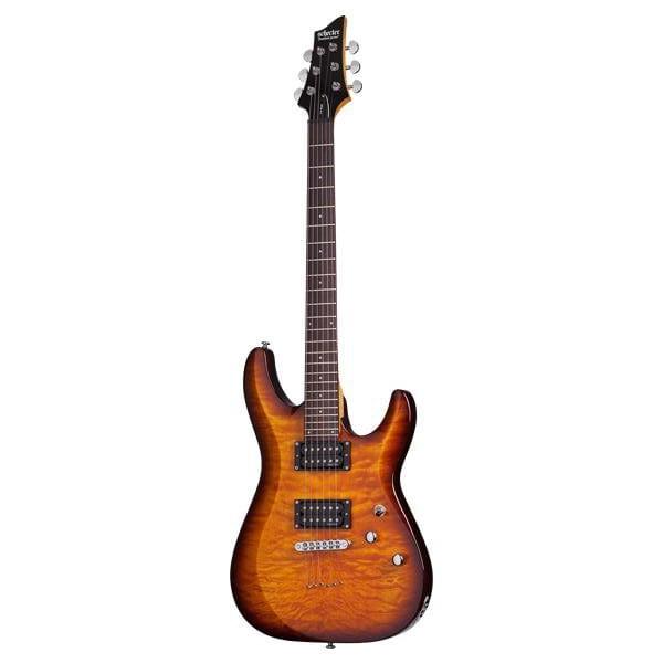 schecter electric guitars vintage sunburst schecter c-6 plus electric guitar #color_vintage-sunburst