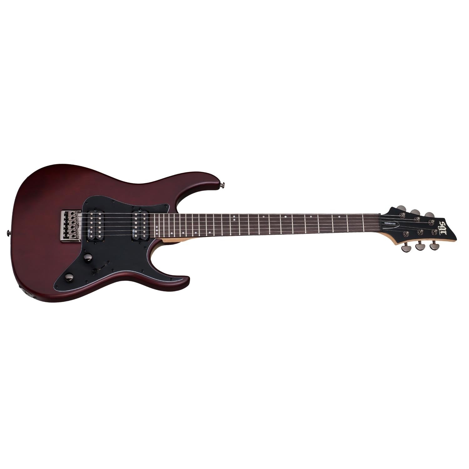 Schecter Electric Guitars Walnut Satin Schecter Banshee 6 SGR 6-String Electric Guitar With Gig Bag