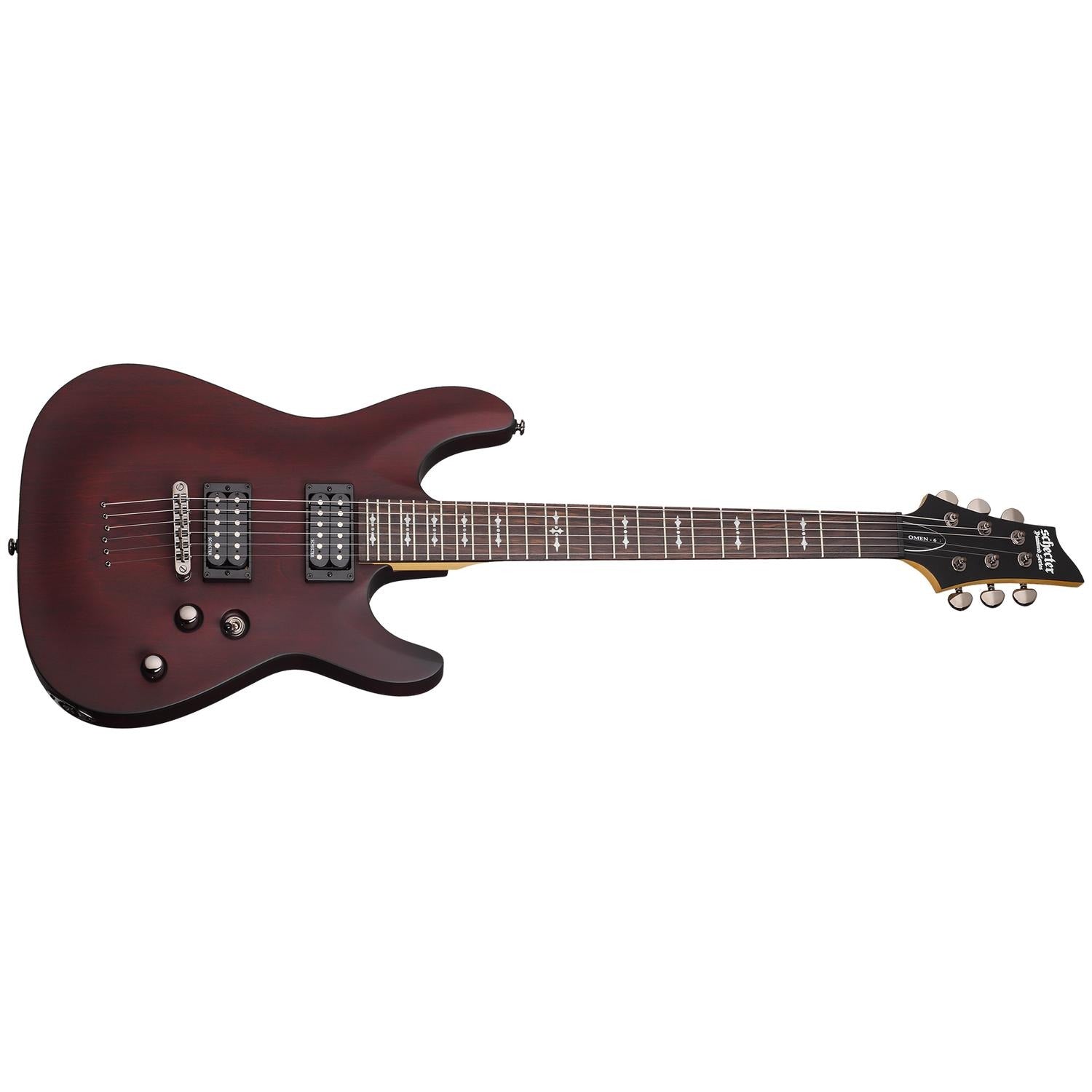 Schecter Electric Guitars Walnut Satin Schecter Omen 6 Electric Guitar